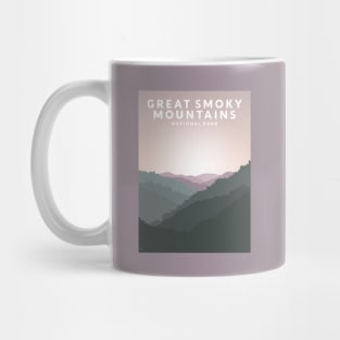 Great Smoky Mountains National Park, Tennessee Travel Poster Mug